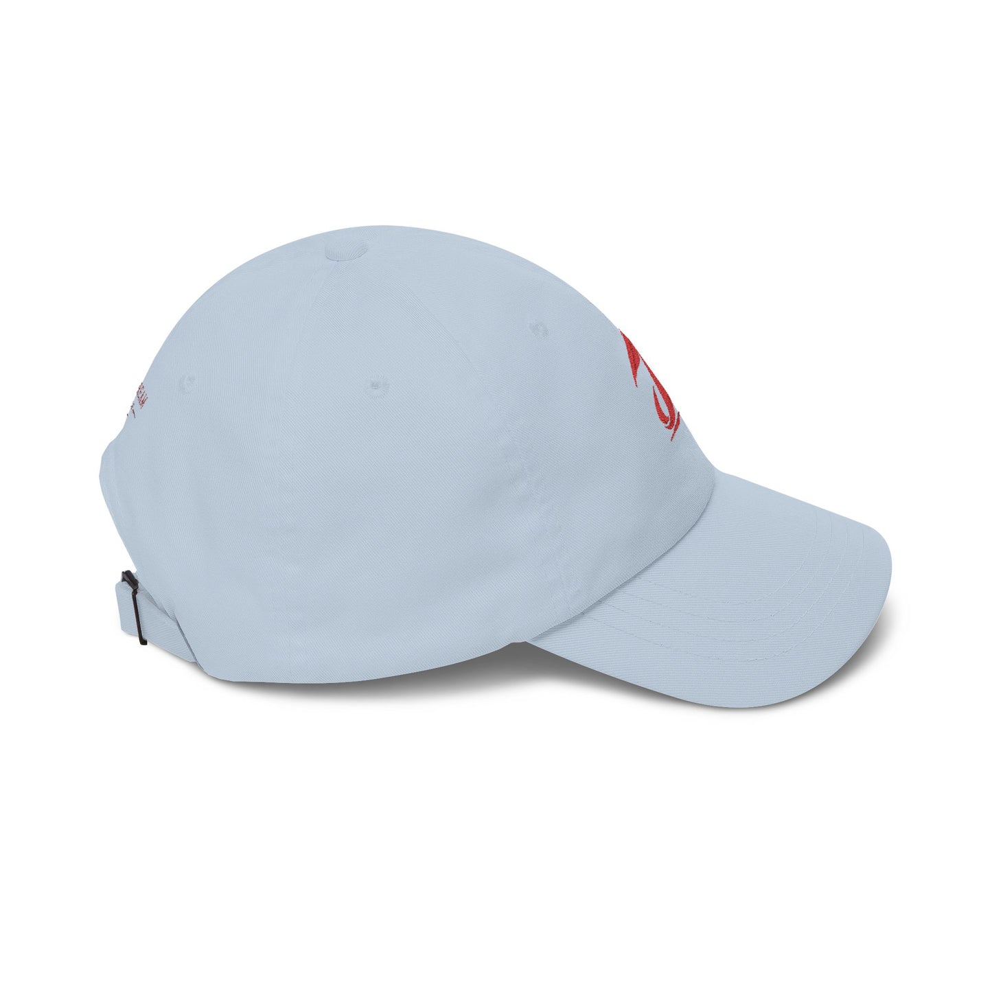 Dad Cap - Red Brushstroke Pelican Logo Embroidered Hat