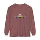 Jetstream Plane Long Sleeve Tee — Front Logo & Front-Facing Jet Graphic