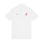 White Embroidered Anchor Polo Shirt — Men's Performance Under Armour