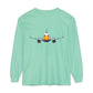 Jetstream Plane Long Sleeve Tee — Front Logo & Front-Facing Jet Graphic
