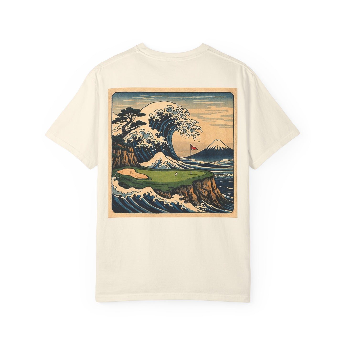 T-Shirt — Vintage Japanese Wave Golf Shirt (Hokusai-Inspired)
