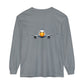 Jetstream Plane Long Sleeve Tee — Front Logo & Front-Facing Jet Graphic
