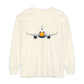 Jetstream Plane Long Sleeve Tee — Front Logo & Front-Facing Jet Graphic