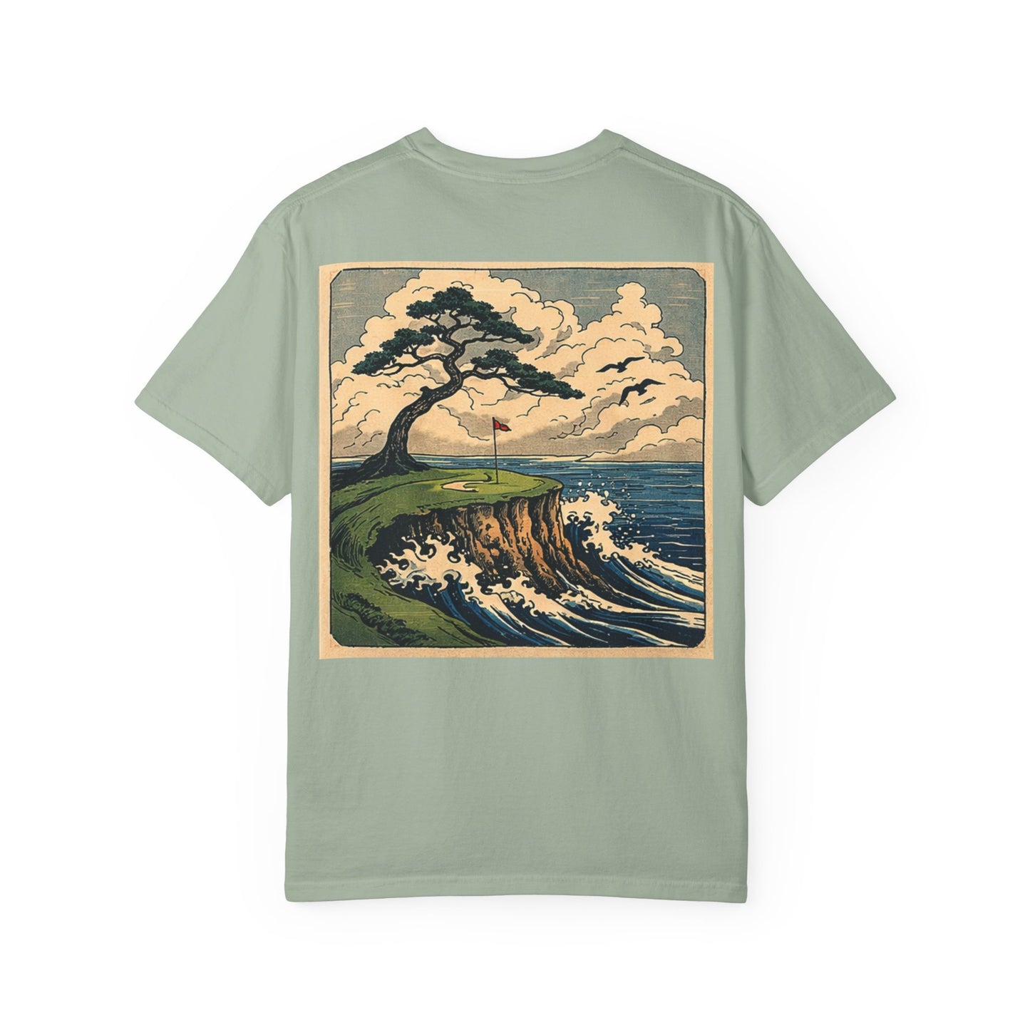 T-Shirt — Vintage Japanese Wave Golf Shirt (Hokusai-Inspired)