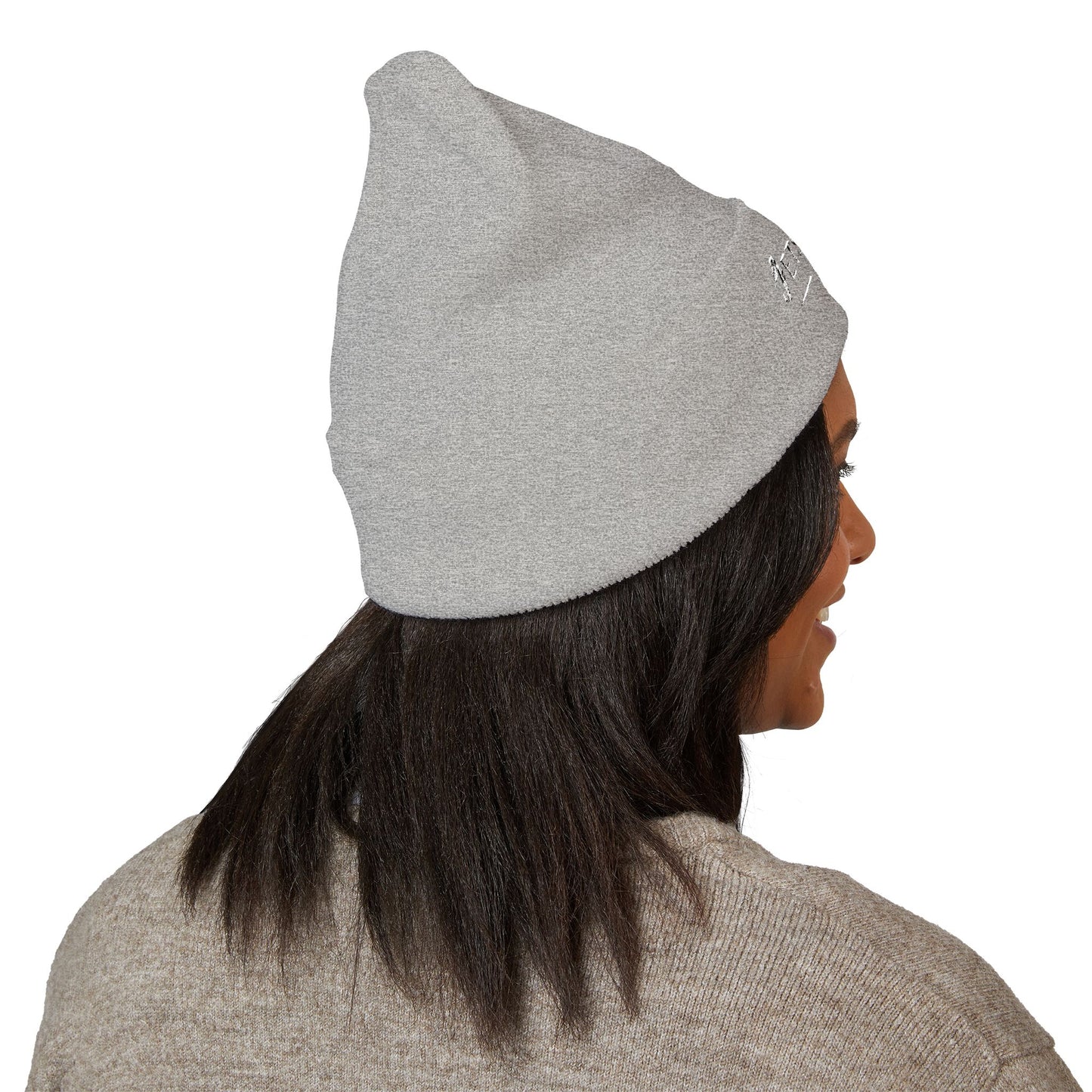 Embroidered Classic Cuffed Beanie — Minimal Winter Hat