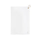 Golf Towel - Premium White Microfiber with Clip for Clubs & Golf Bag
