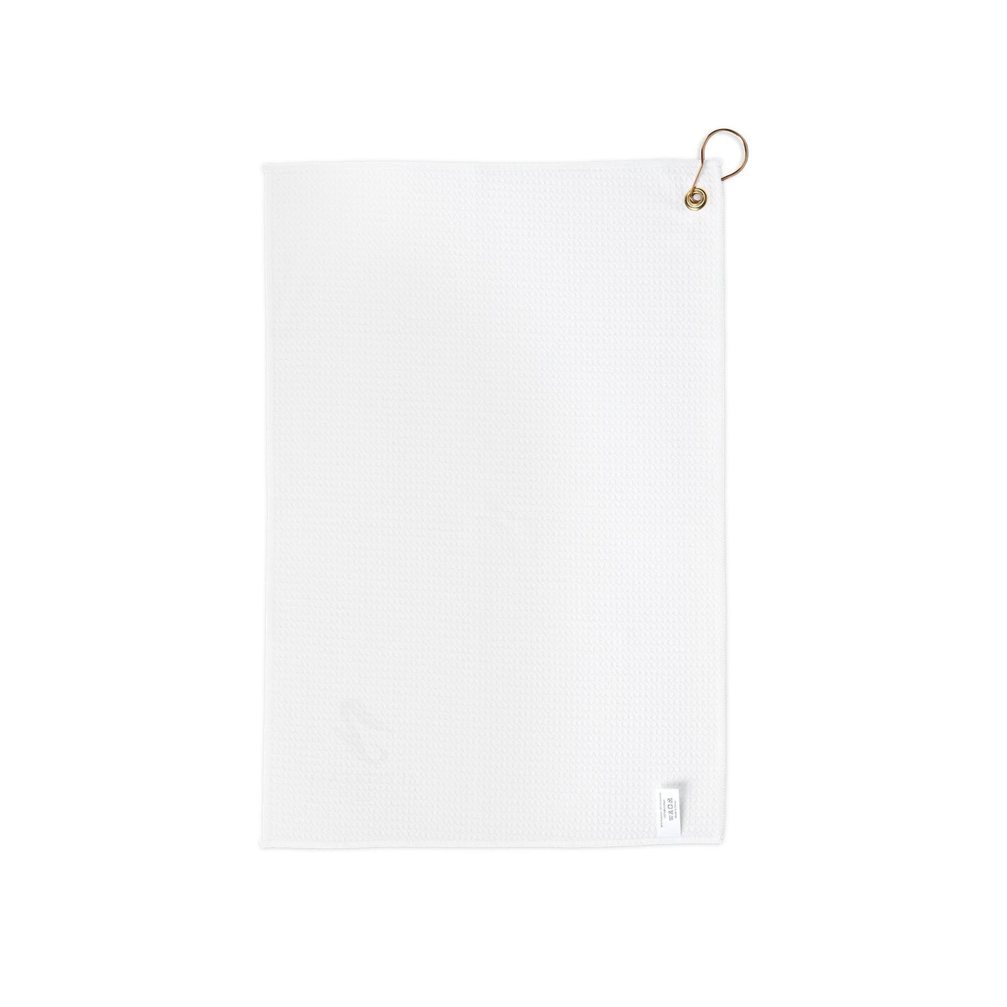 Golf Towel - Premium White Microfiber with Clip for Clubs & Golf Bag