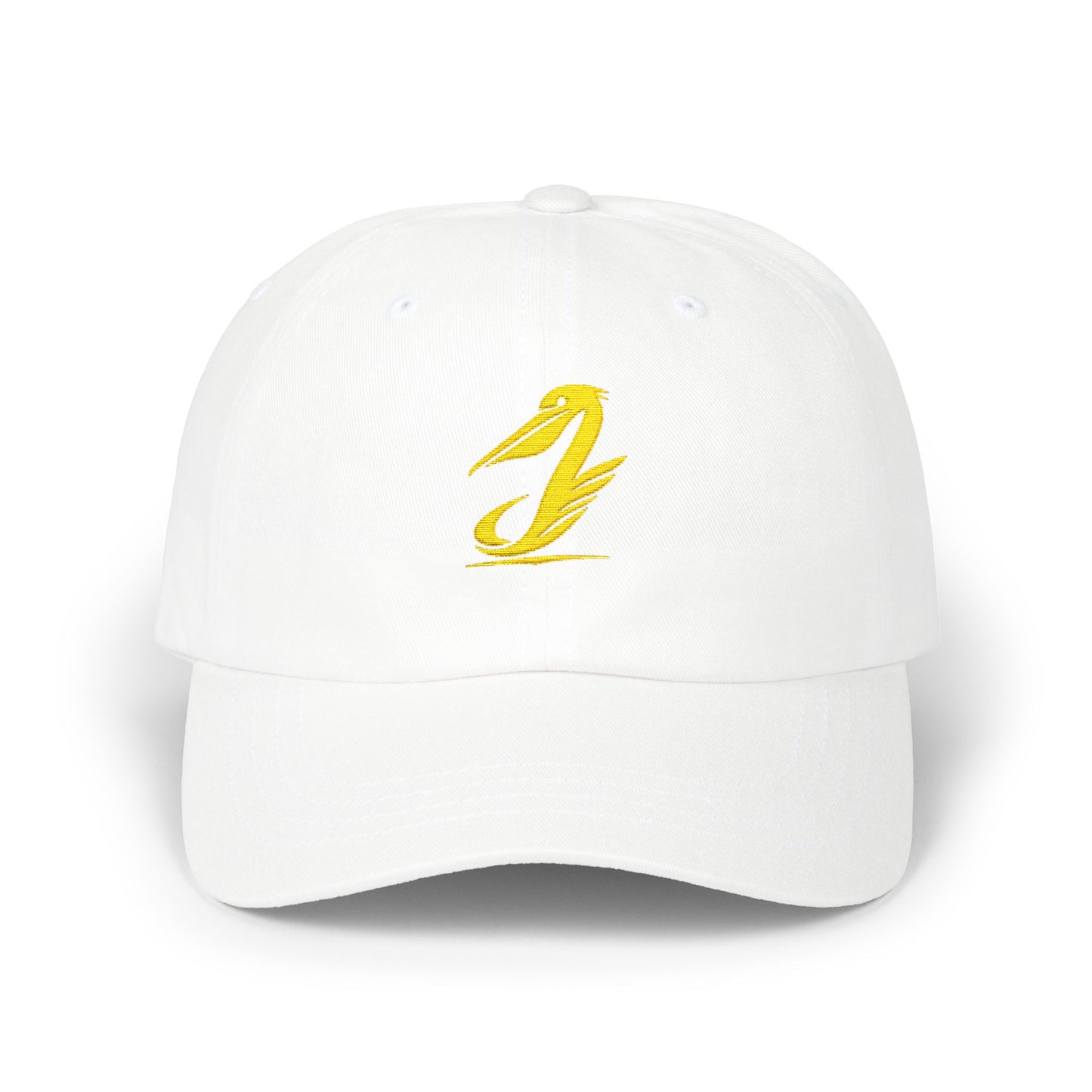 Embroidered Gold Script “J” Classic Dad Cap