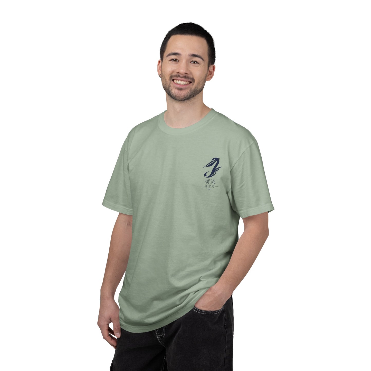 T-Shirt — Vintage Japanese Wave Golf Shirt (Hokusai-Inspired)