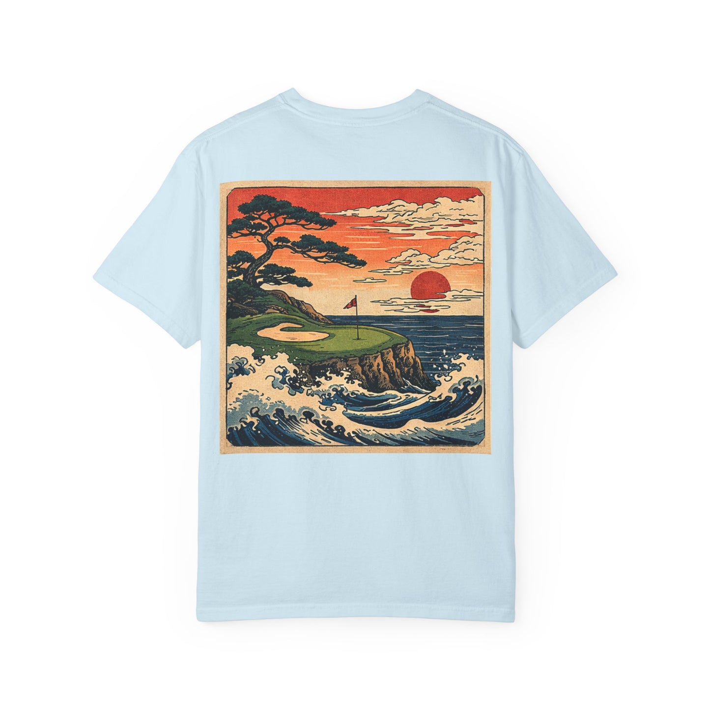 T-Shirt — Vintage Japanese Wave Golf Shirt (Hokusai-Inspired)