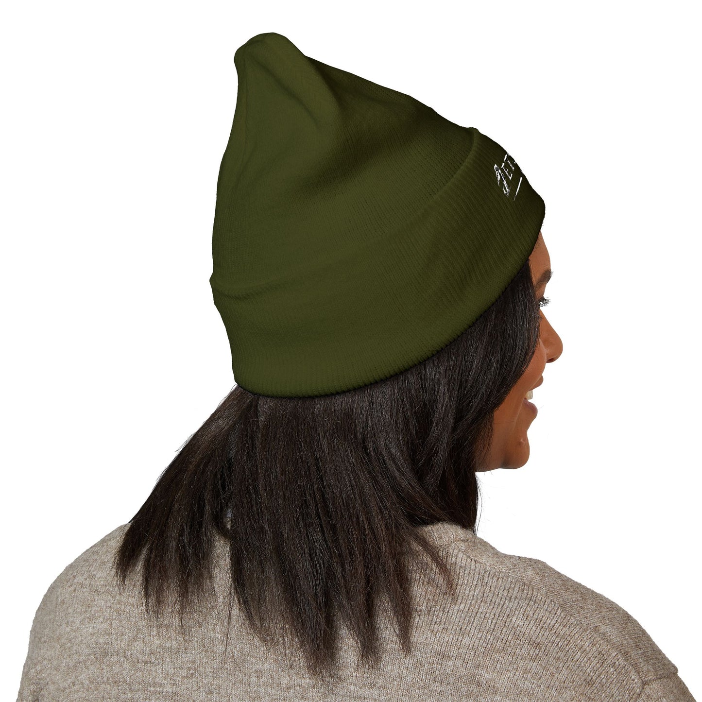 Embroidered Classic Cuffed Beanie — Minimal Winter Hat