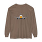 Jetstream Plane Long Sleeve Tee — Front Logo & Front-Facing Jet Graphic