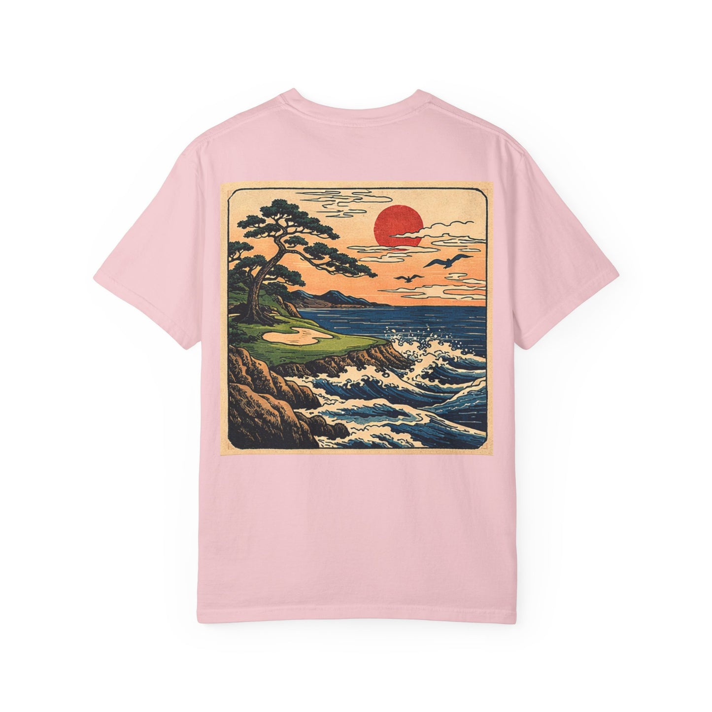 T-Shirt — Vintage Japanese Wave Golf Shirt (Hokusai-Inspired)
