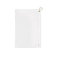 Embroidered Golf Towel with Grommet & Ring — Quick-Dry Waffle Towel for Clubs