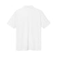 White Performance Polo Shirt with Small Red Script 'J' Chest Logo