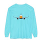 Jetstream Plane Long Sleeve Tee — Front Logo & Front-Facing Jet Graphic