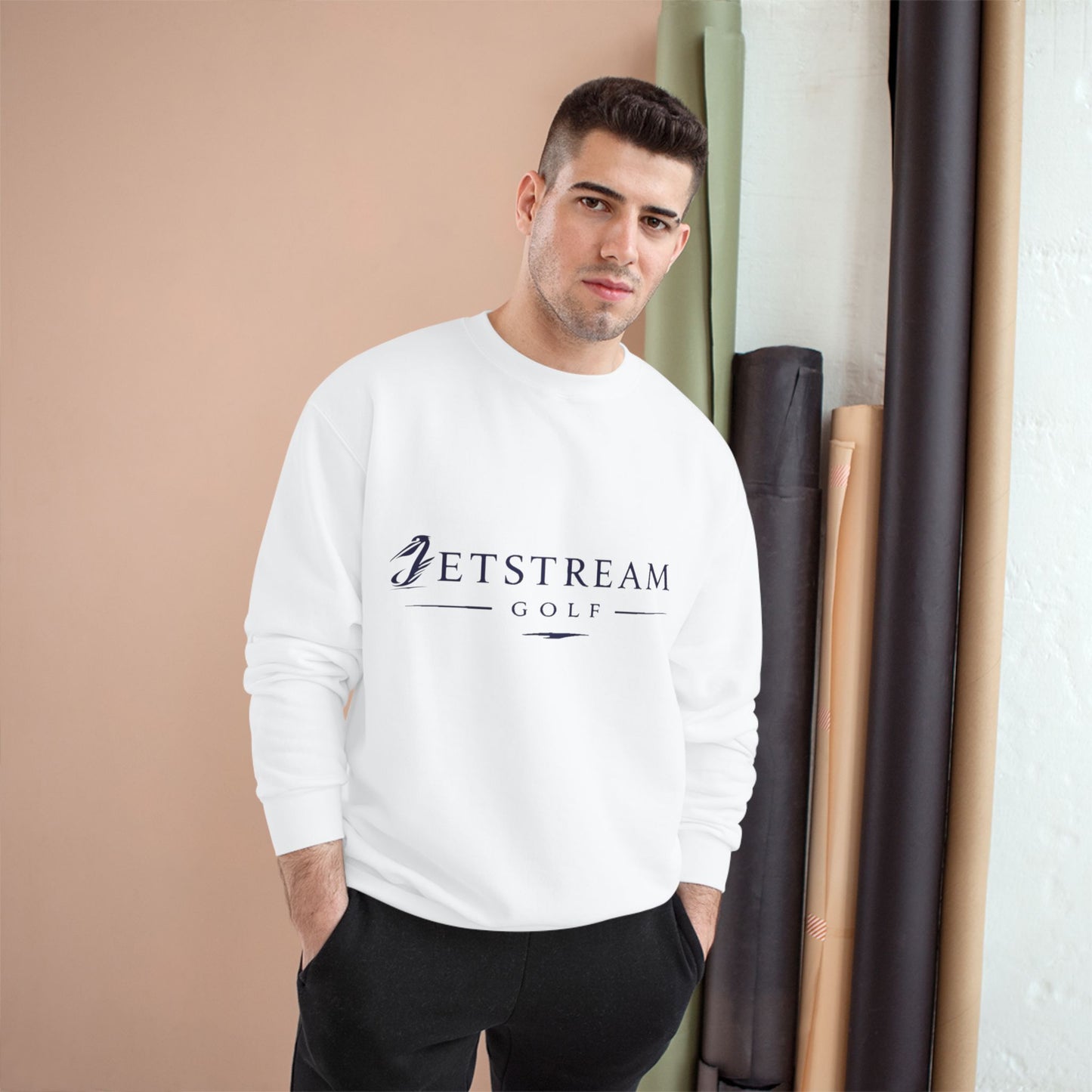 Jetstream Golf logo Sweatshirt | Minimalist Athletic Crewneck