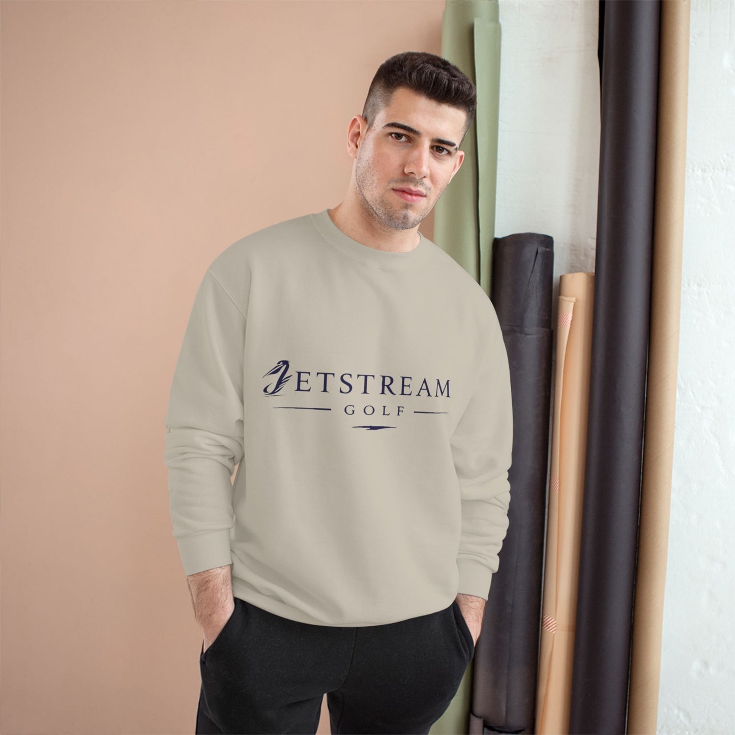 Jetstream Golf logo Sweatshirt | Minimalist Athletic Crewneck
