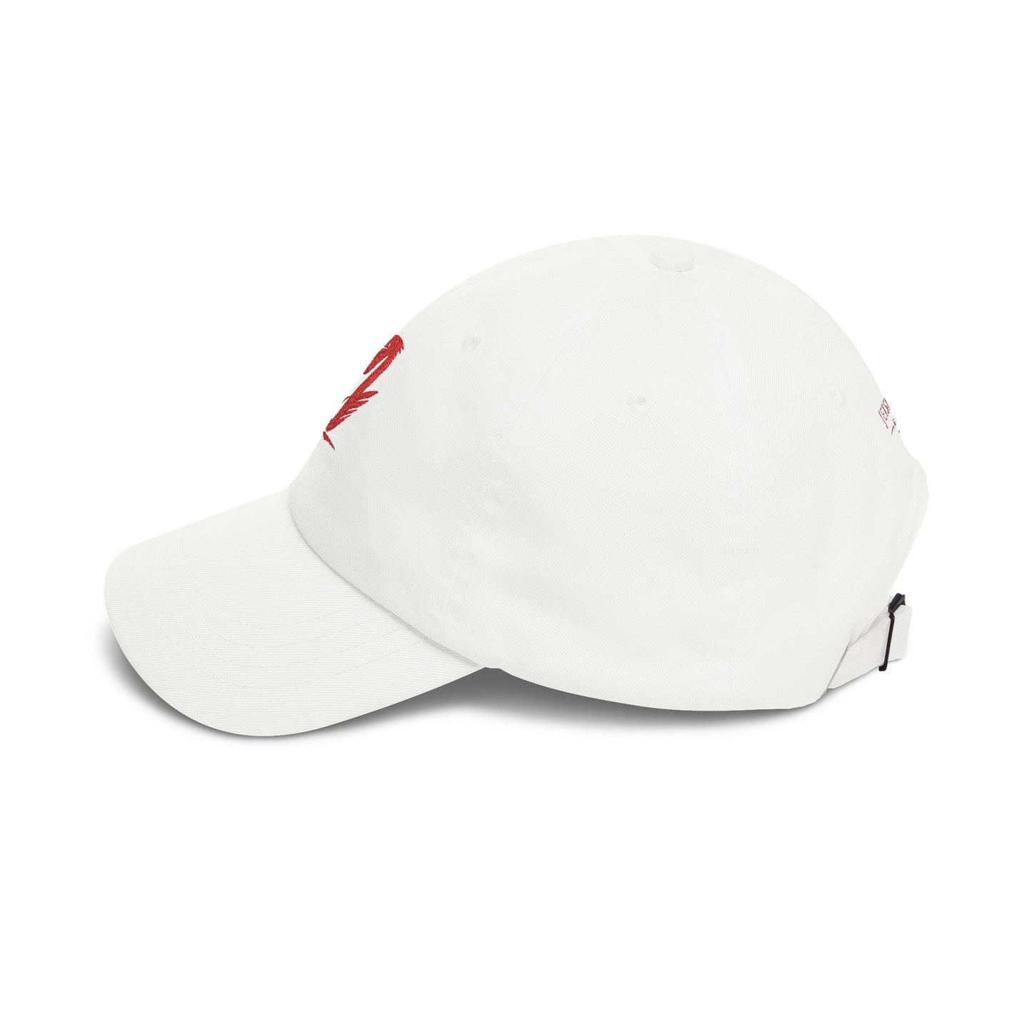 Dad Cap - Red Brushstroke Pelican Logo Embroidered Hat