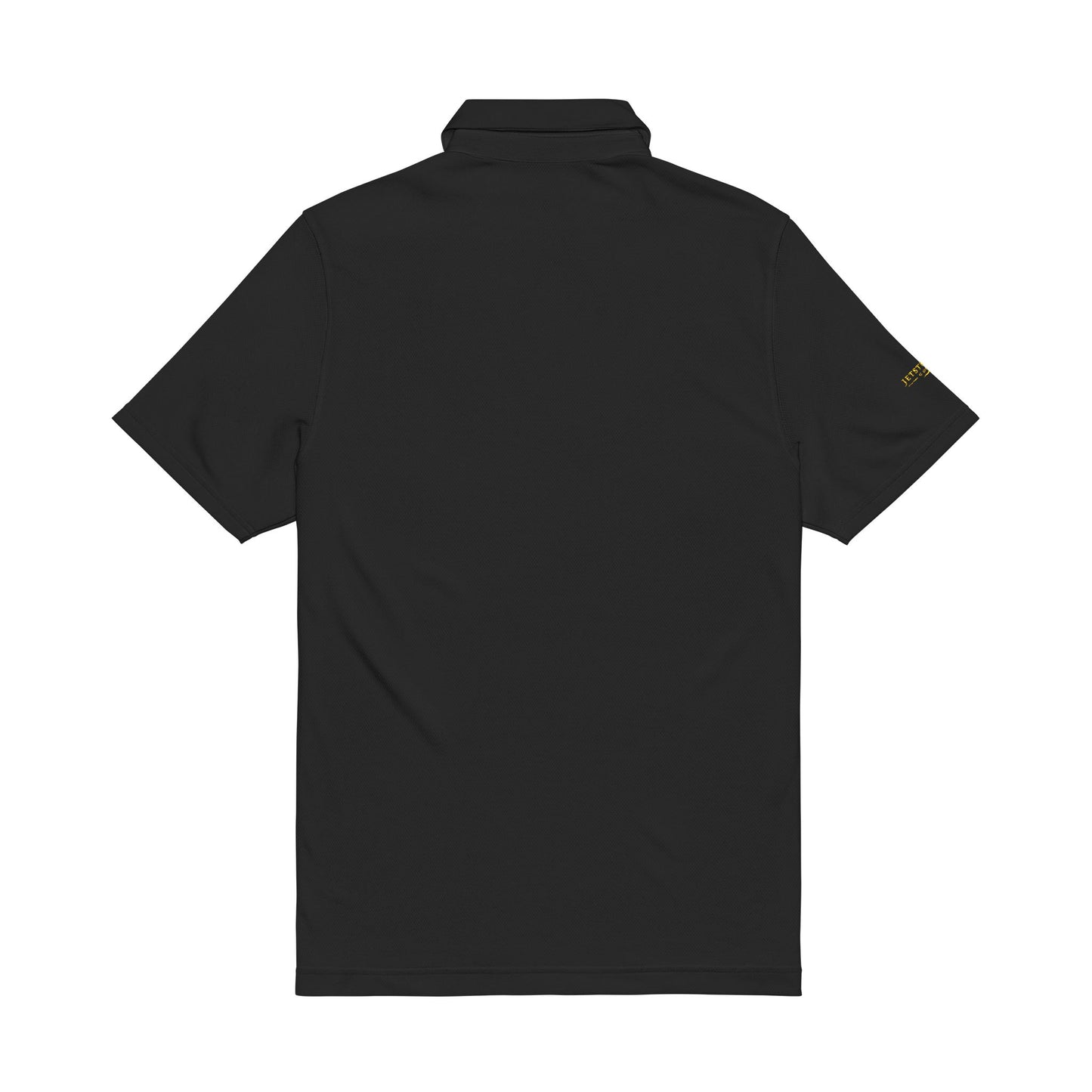 Embroidered Black Polo Shirt — Gold Logo (Men’s Under Armour)