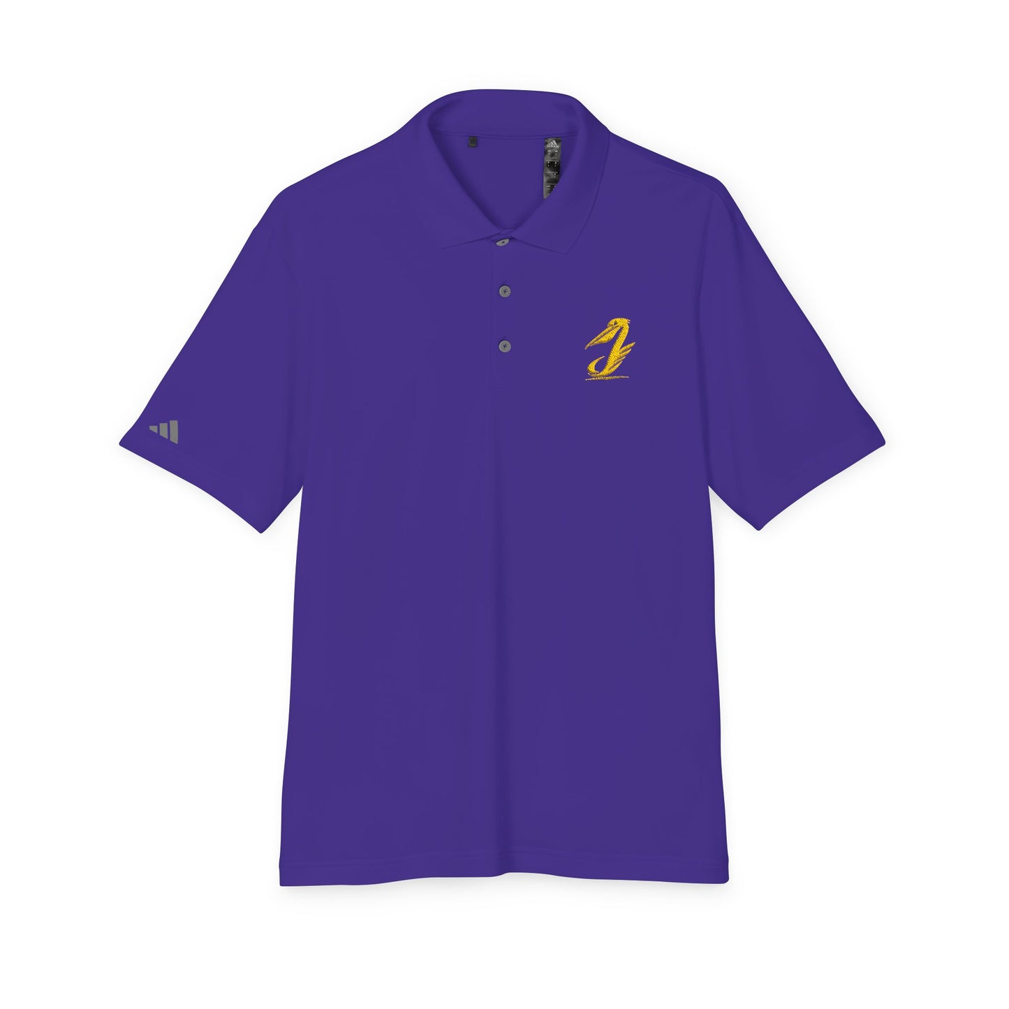 Performance Polo with Golden Embroidered Chest