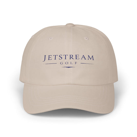 Jetstream Golf embroidered script Dad Cap | golf logo hat