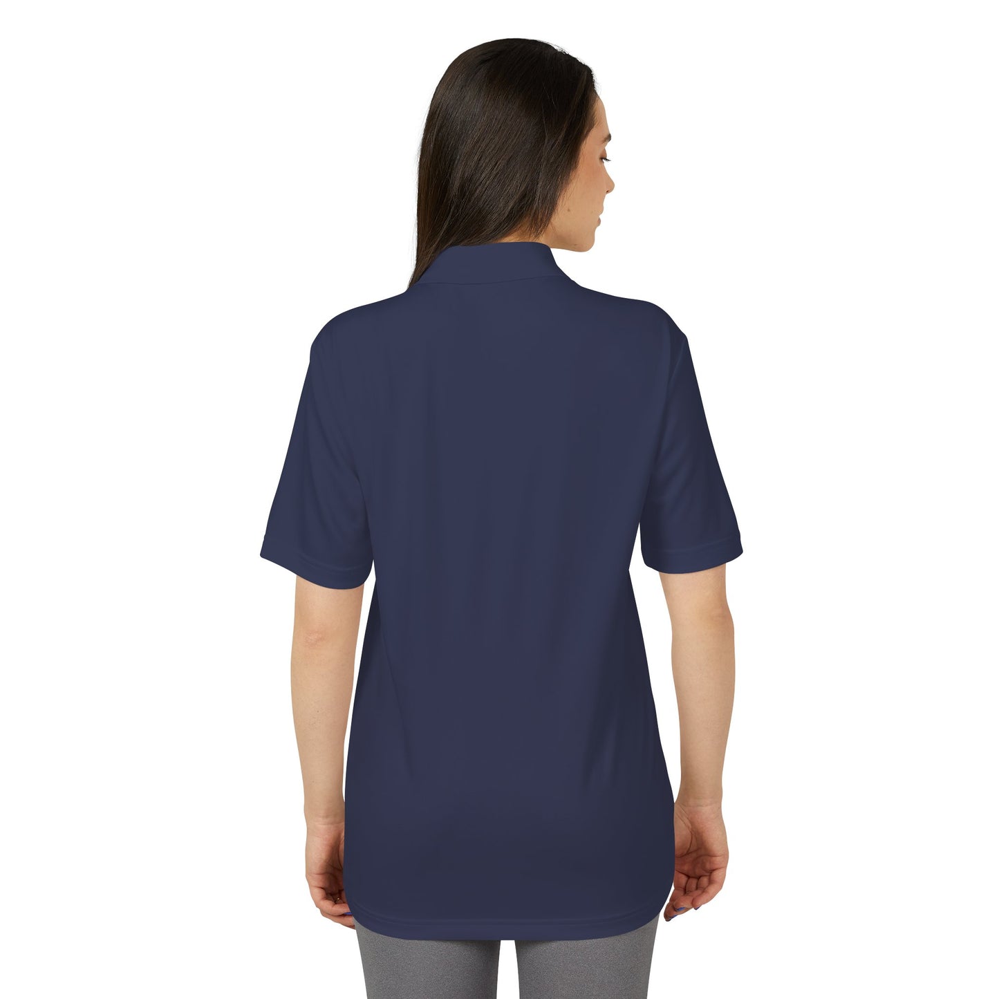Performance Polo with Golden Embroidered Chest
